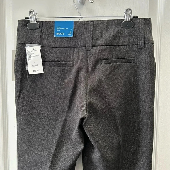 Ricki’s Trousers Dress Pants Favourite Bootcut Mid Rise Black White Size 2 NWT - Picture 9 of 16
